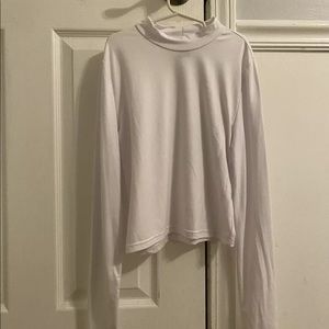 Rue21 Women's Long Sleeve Turtle Neck Top White